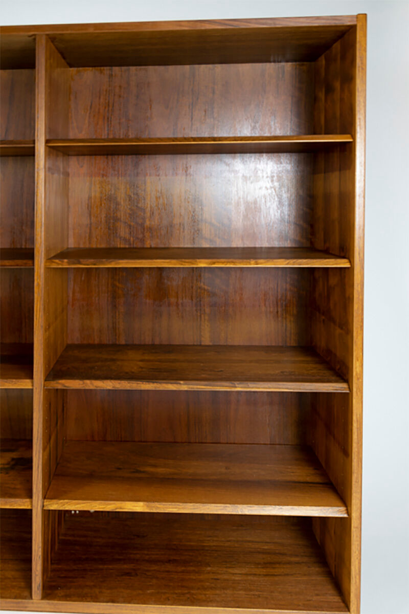 Hundevad rosewood bookcase, made in Denmark 1960s, marked