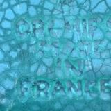 Cache pot in faience of Orchies, 50s