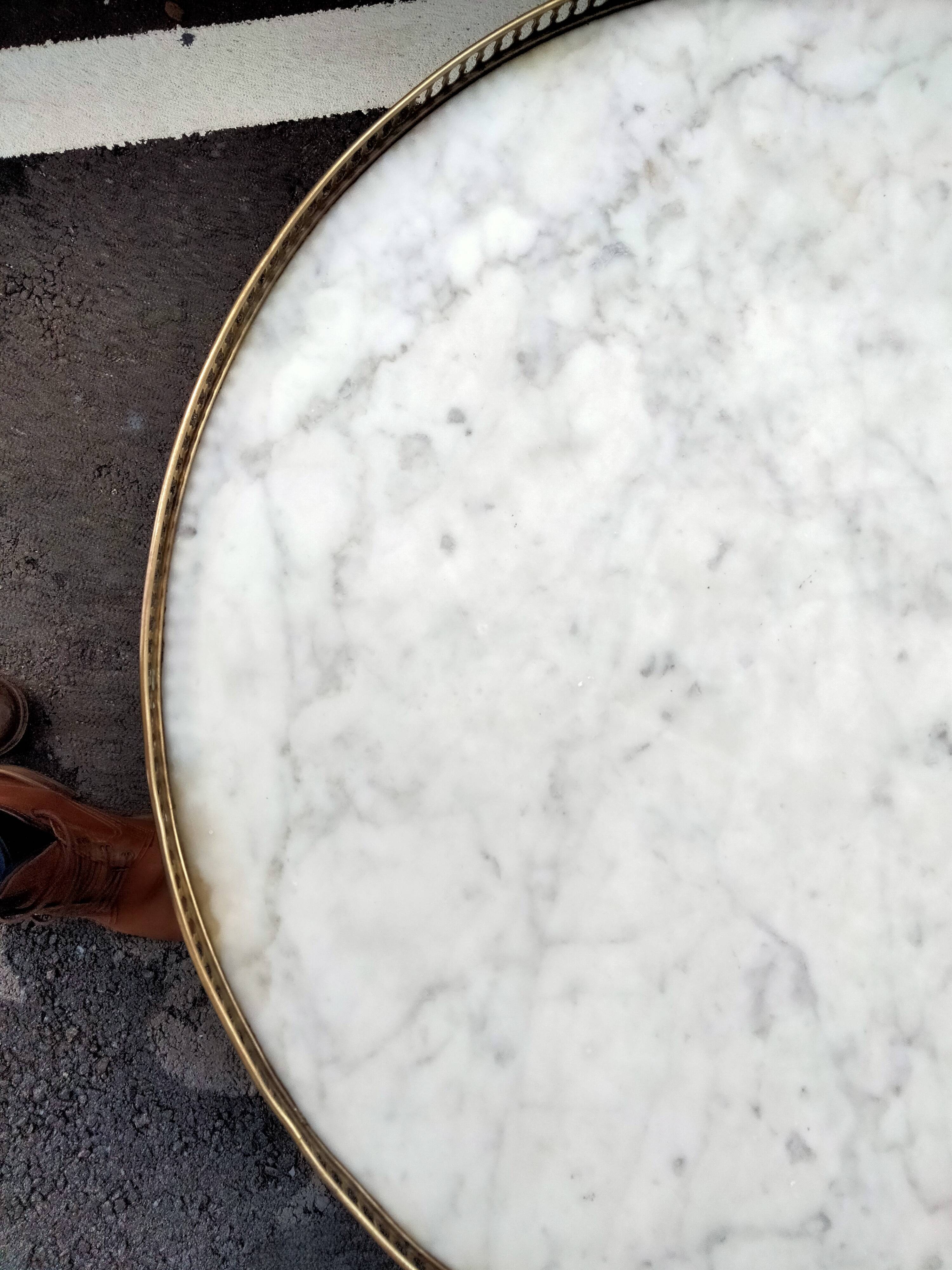 Coffee table hot water bottle marble top louis xvi old style