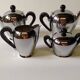 Vintage coffee and tea service by Alessi, 1940s, set of 5