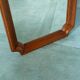 Vintage wooden mirror from the 1960s, art deco style 60s mirror.