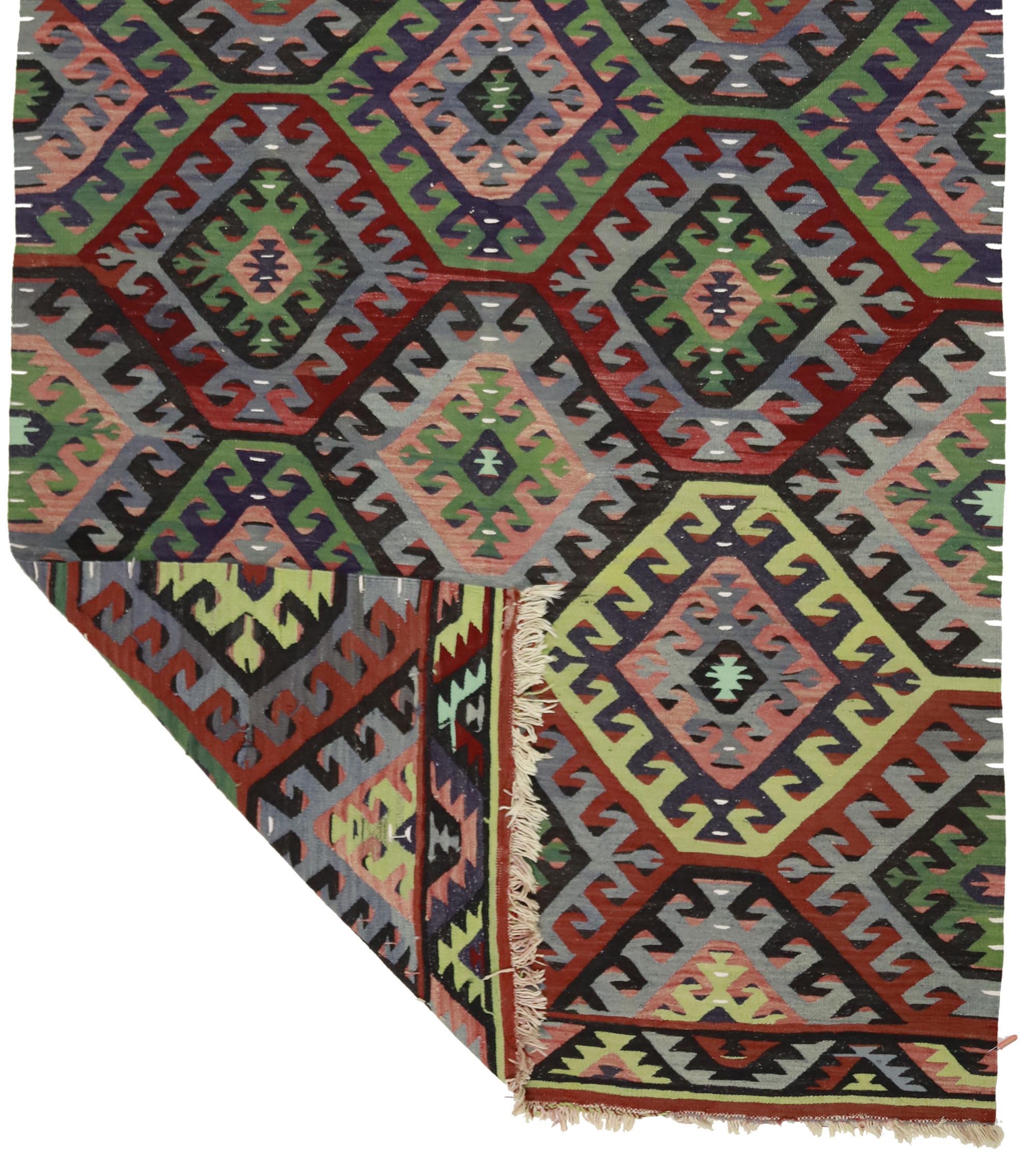 Anatolian handmade kilim rug 354 cm x 172 cm