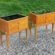 Vintage pair of bedside tables from the 1950s in sycamore and a mirror.