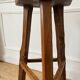High stool in elm by Olavi Hanninen