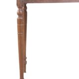 Burmese teak bridge game table