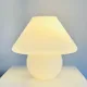 Opaline Mushroom Table Lamp By Paolo Venini For Murano, Italy, 1970S