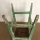 Old stool, green, wabi-sabi
