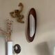 Vintage Scandinavian teak surf wall lamp