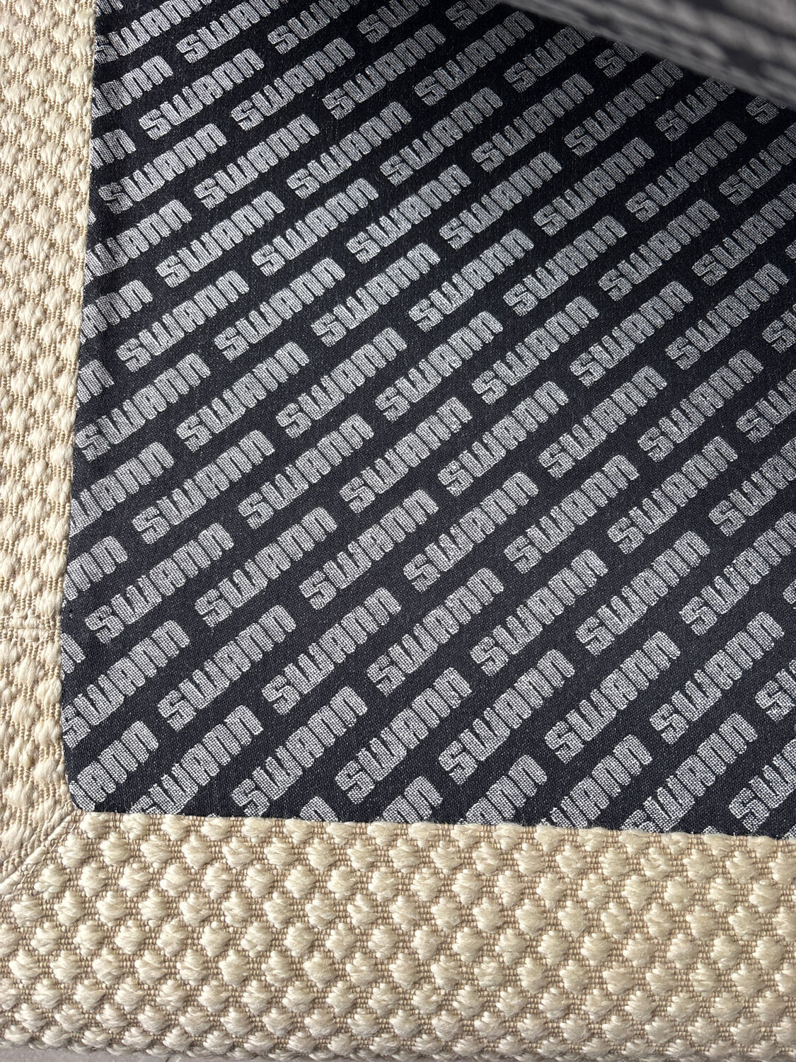 Swann brand wool fabric armchair