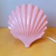 Ceramic and opaline shell lamp