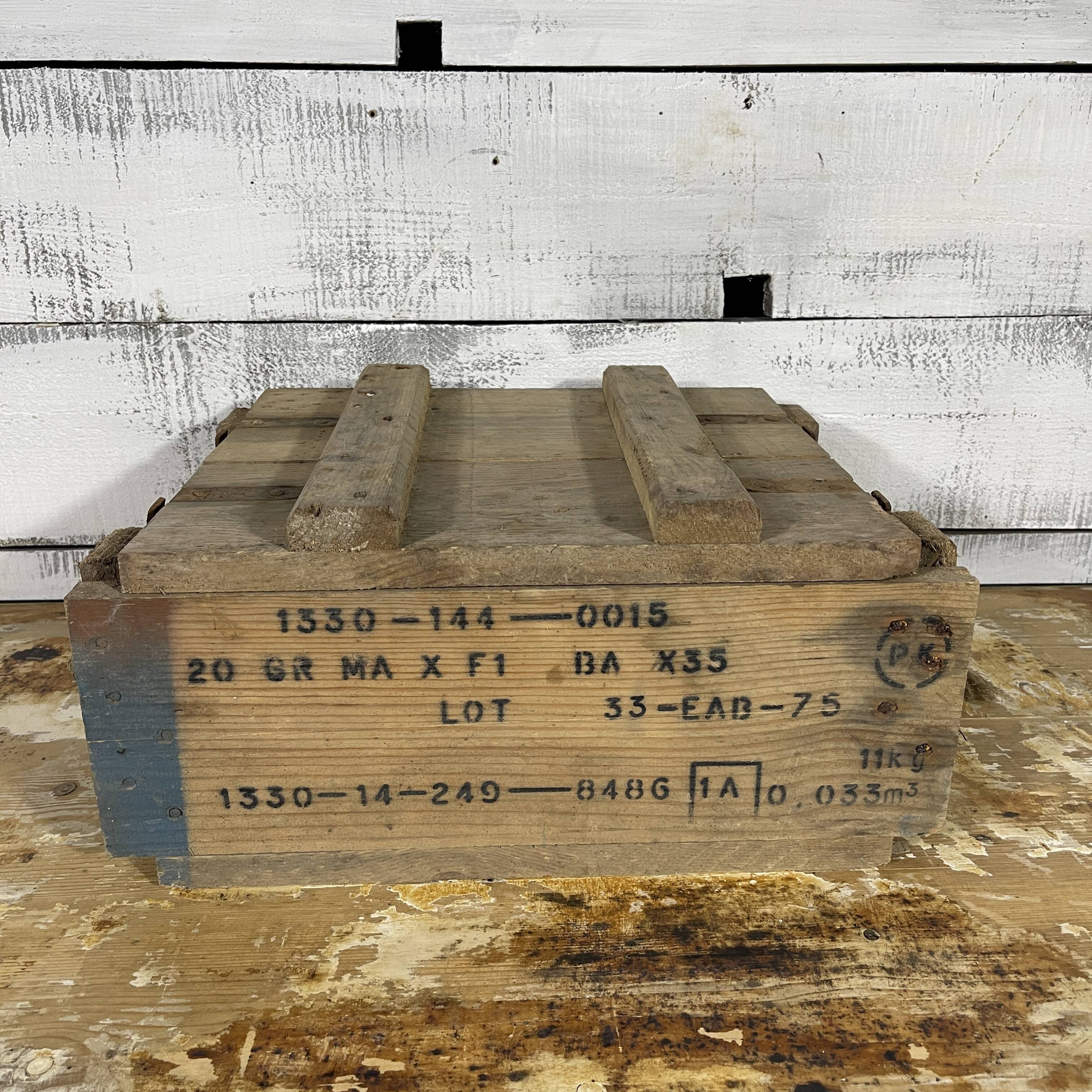 Wooden ammunition box