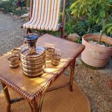 Vintage rattan coffee table