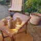 Vintage rattan coffee table