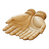 Empty pocket in the shape of hands