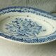 Plat en faience modele ondule de delft blauw hollande