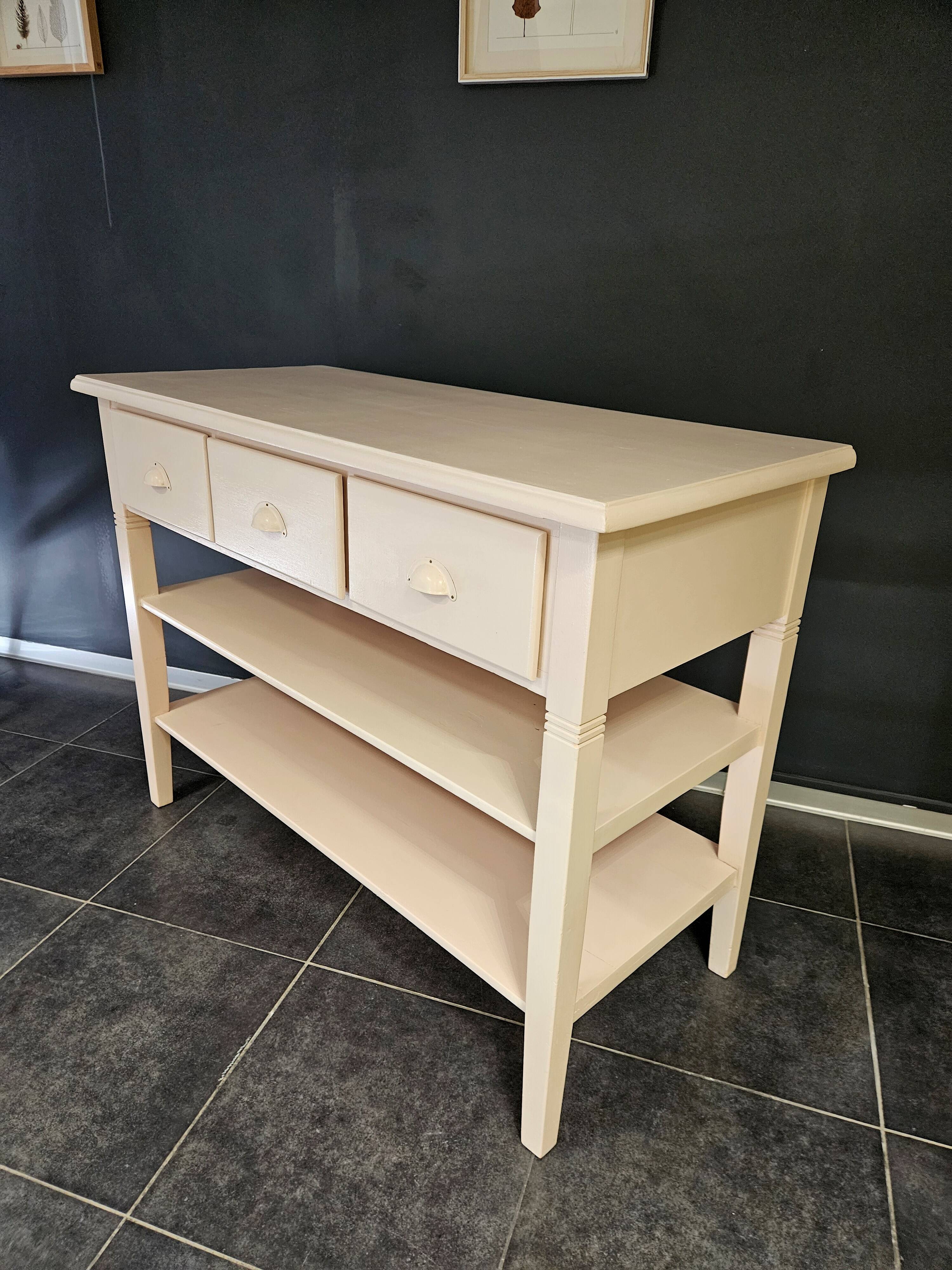 Powder pink chest of drawers