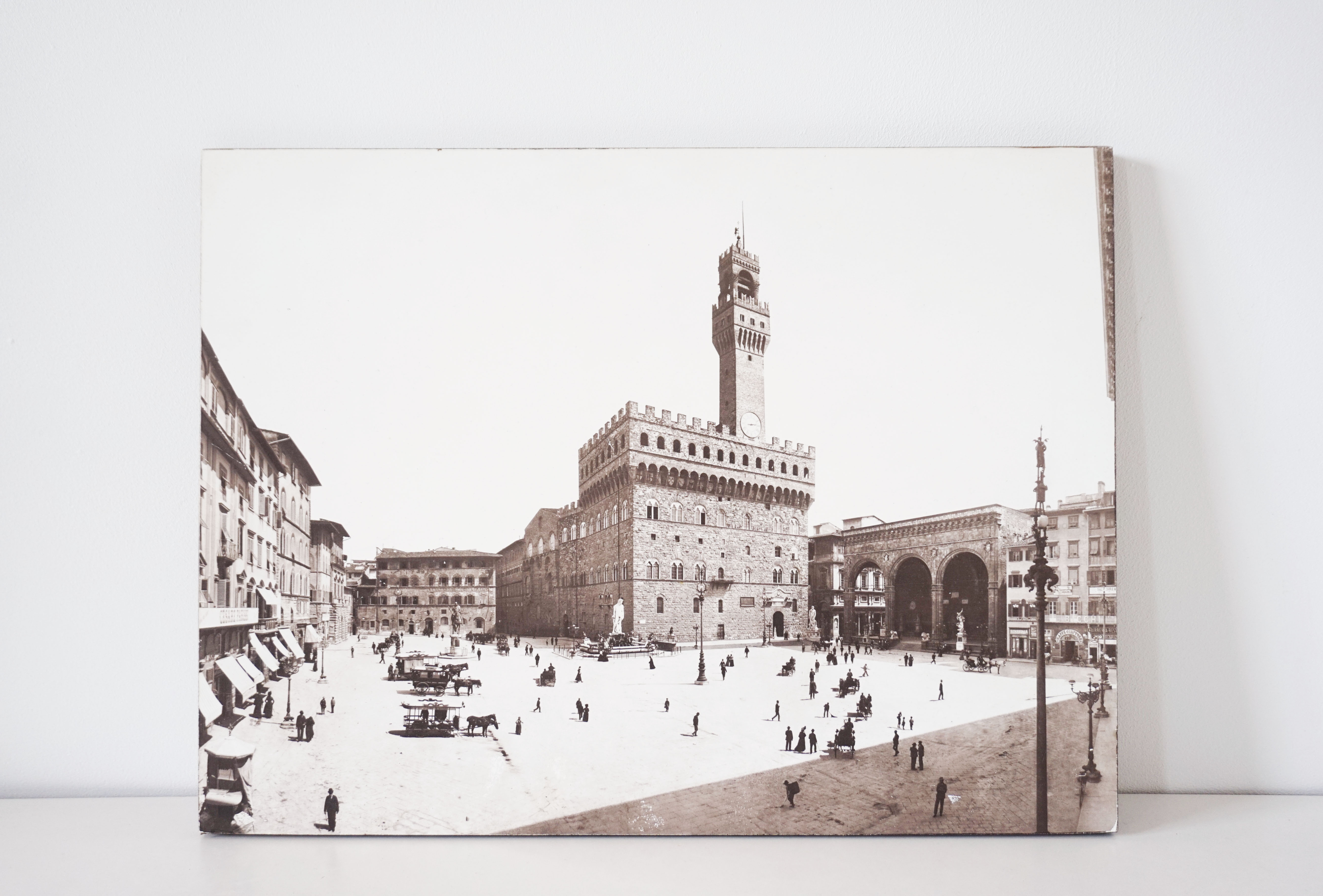 Photograph on wood panel - Florence Italy