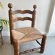Chaise paille / bois dlg de Clarles Dudouyt