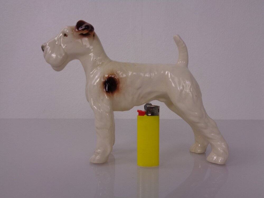 Porcelain Figurine of Fox Terrier, Denmark, 1950s