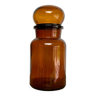 Amber glass jar