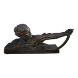 Buste, athlète masculin en terre cuite, Ugo Cipriani