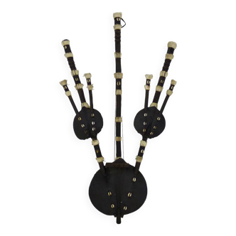 Ancient African Kora with 3 arms. African Art. 50s 60s