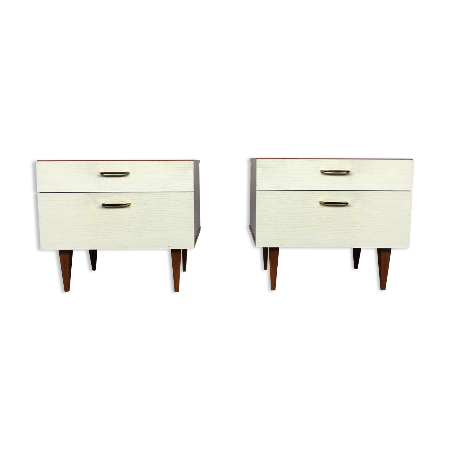 Pair of vintage bedside table bedside tables