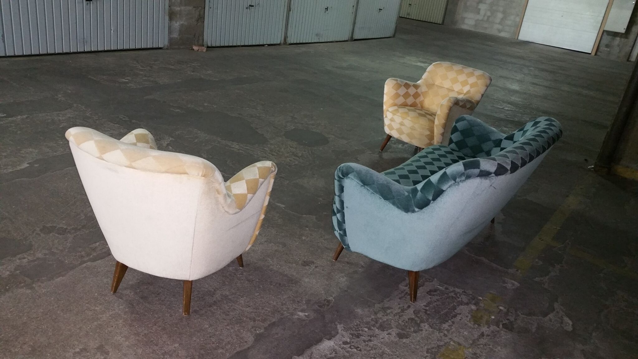 Organic year 50-60 club chairs pair