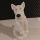 small ceramic fox terrier dog Sargemines 1930/1940