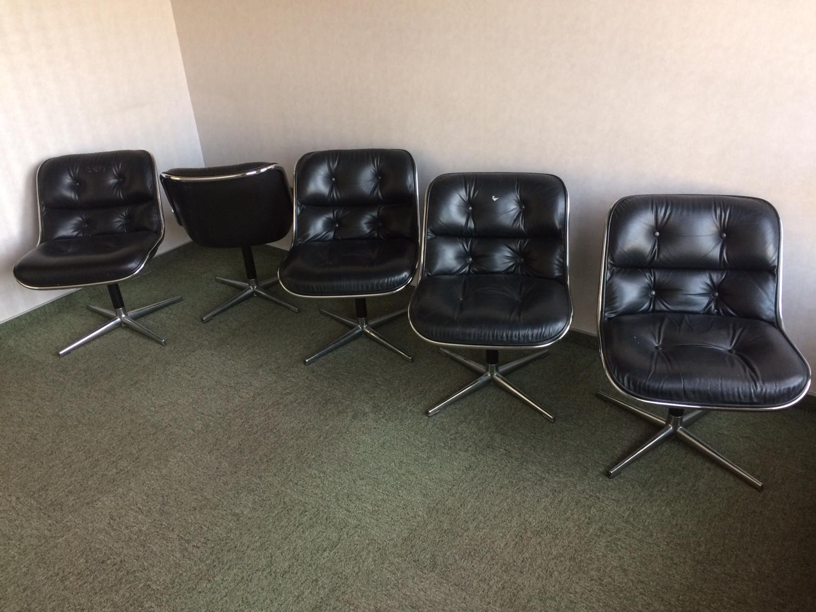 Designer Charles Pollock's Executive Chairs for Knoll