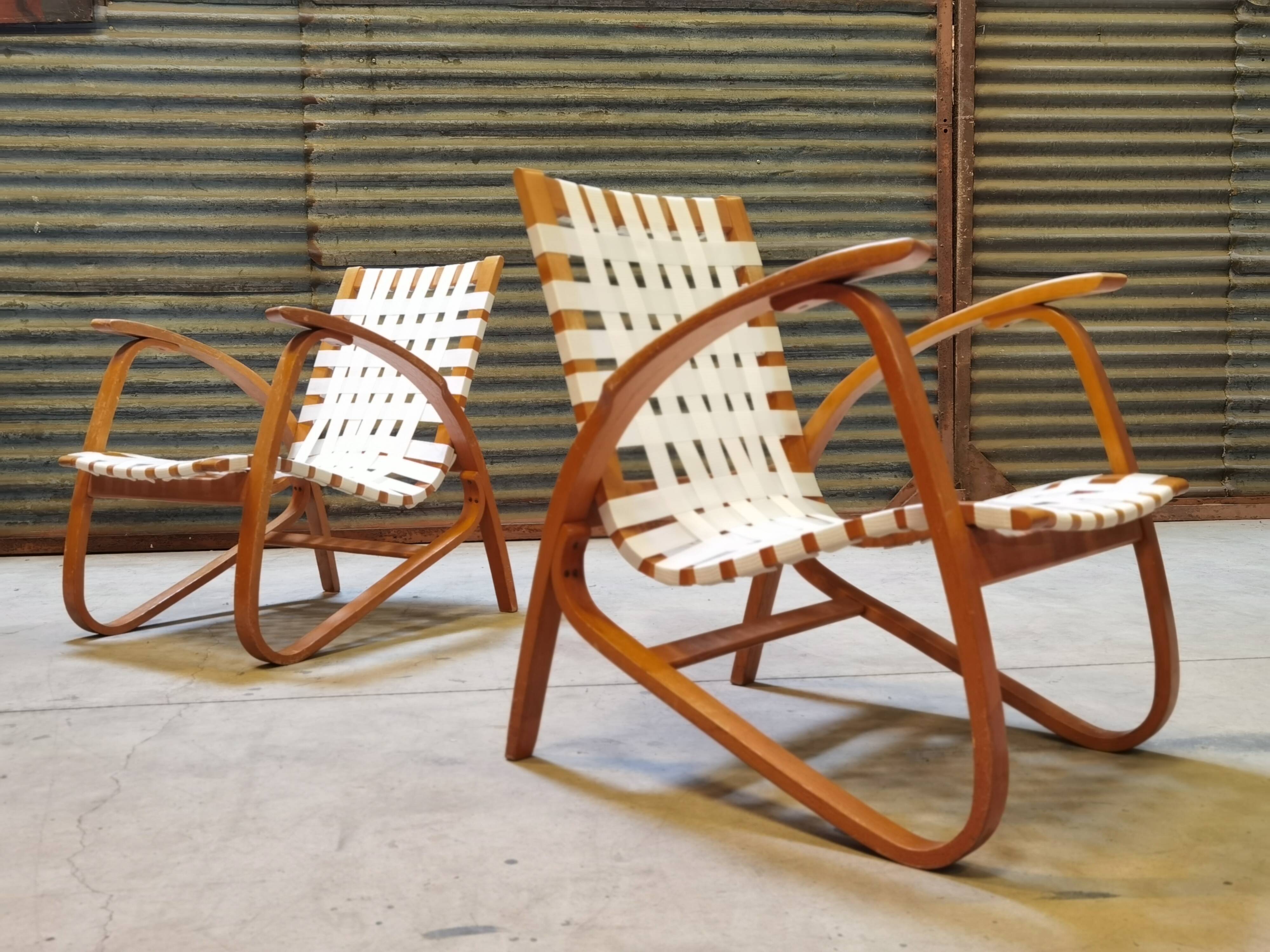 Paire de fauteuils par Jan Vanek pour Up Zavody 1930