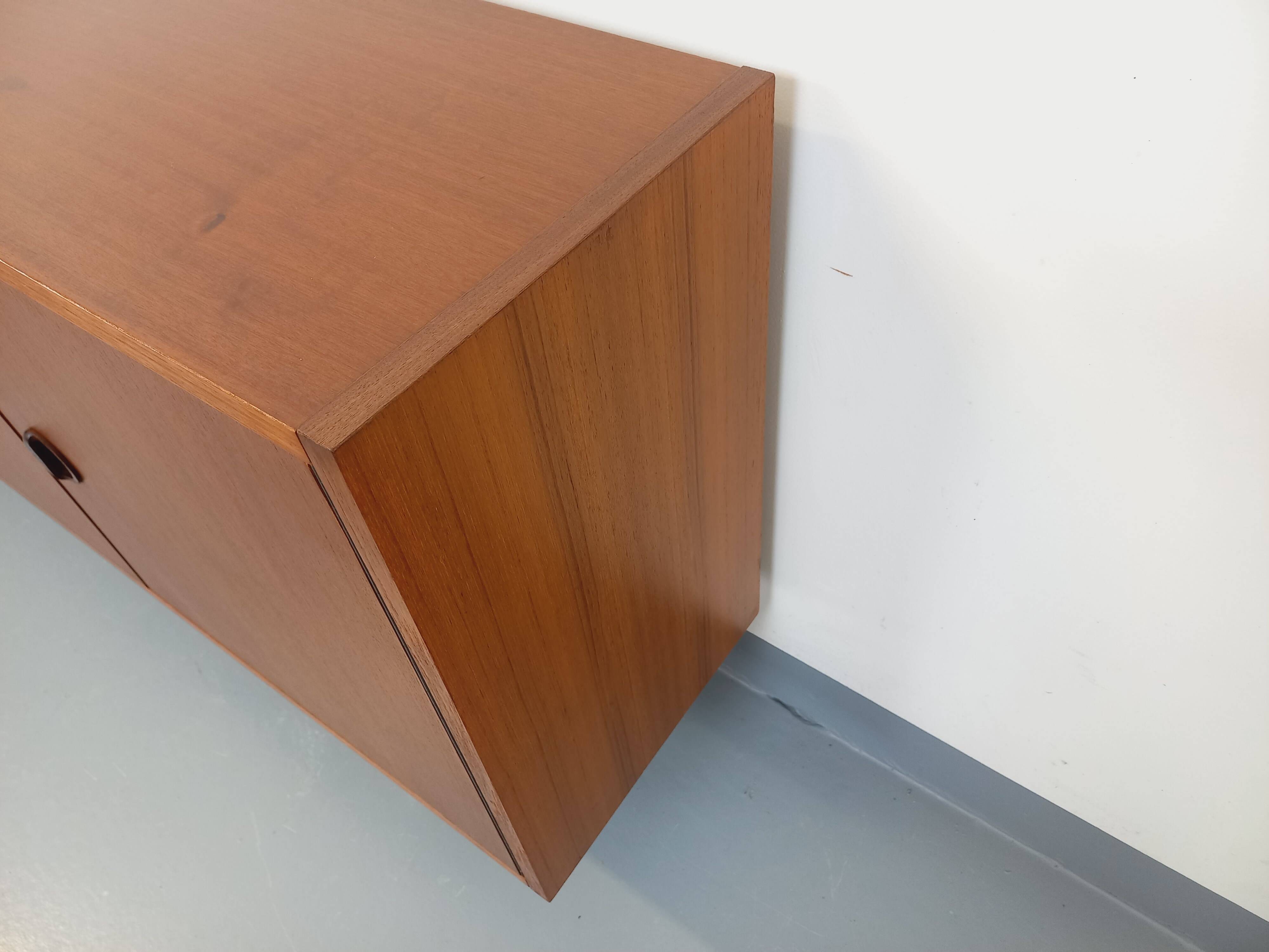 Vintage Scandinavian modernist style teak sideboard storage unit