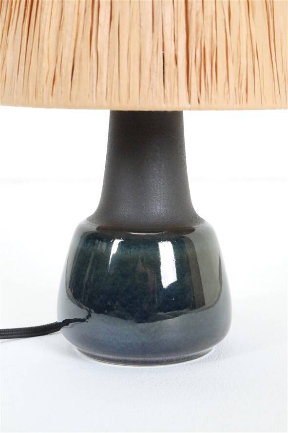 Small Søholm “Blue Series” ceramic table lamp / Mid-century / Danish modern design / 1960s / 1970s