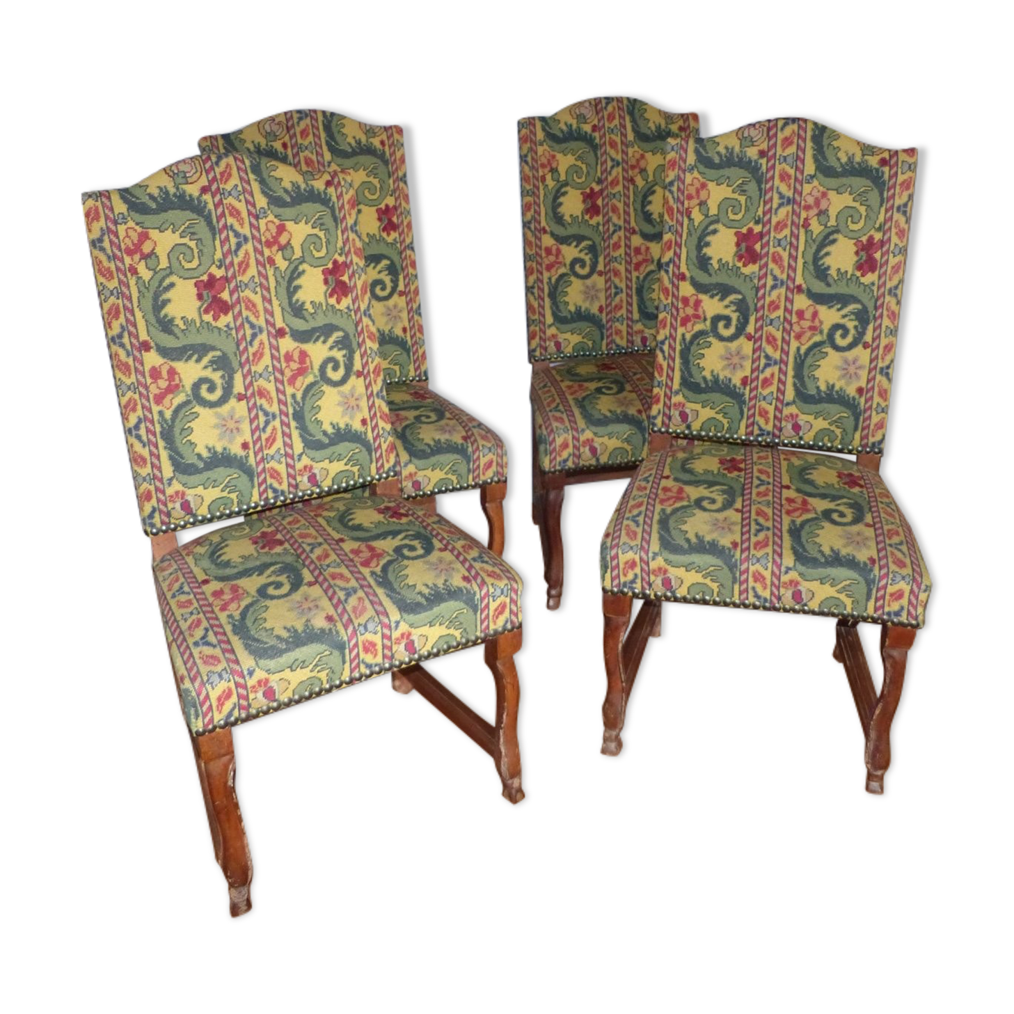 Series of 4 chairs louis XV era