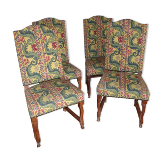 Series of 4 chairs louis XV era