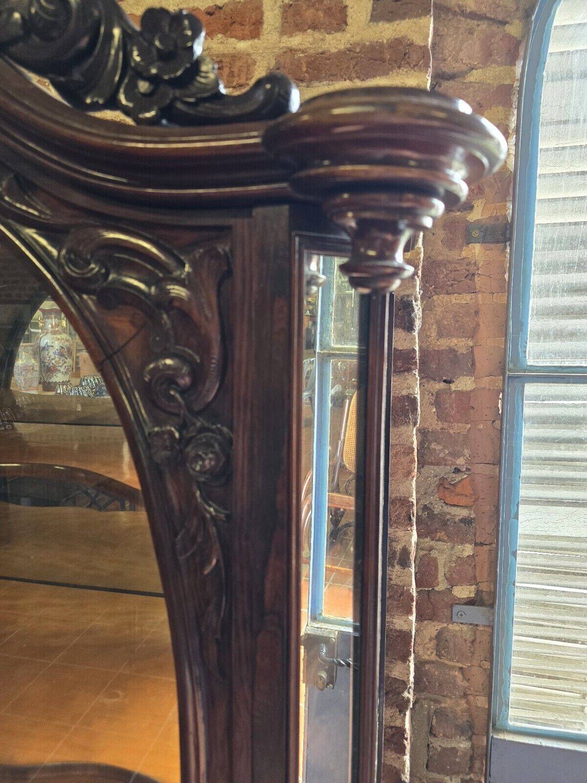 vitrine hollandaise en acajou