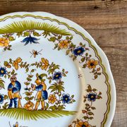 Assiette « Vieux Moustiers » reproduction vintage