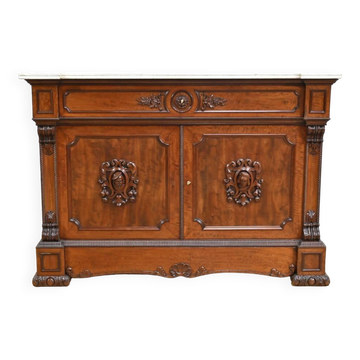 Buffet, commode, écritoire de propriété en acajou de style restauration, début XIXème