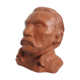 Ancient terracotta bust statue