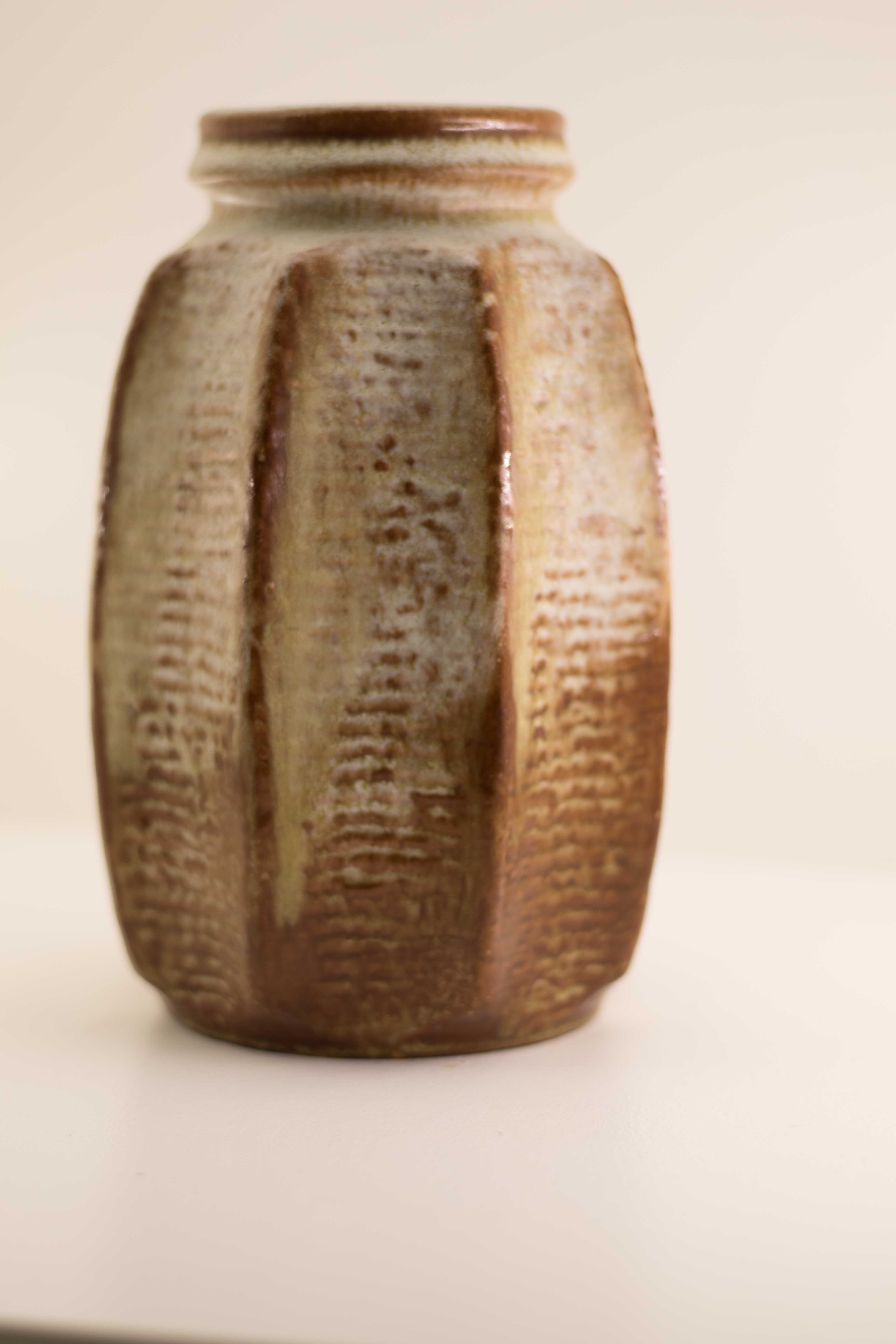 Octagonal West germany vase