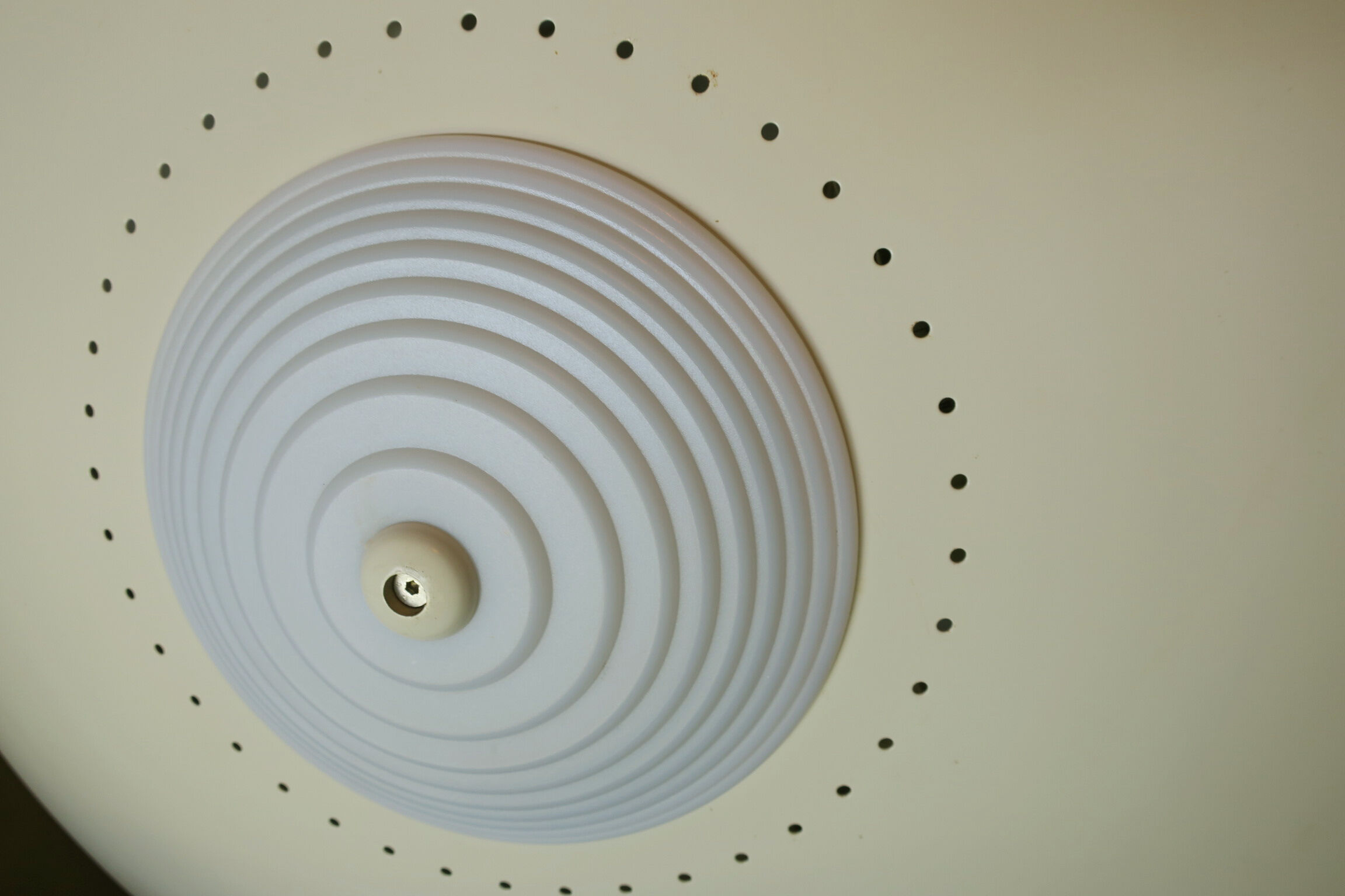 Luxo Norway disc ceiling light, 1970s