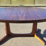 Vintage Baumann Scandinavian oval table - 1960s