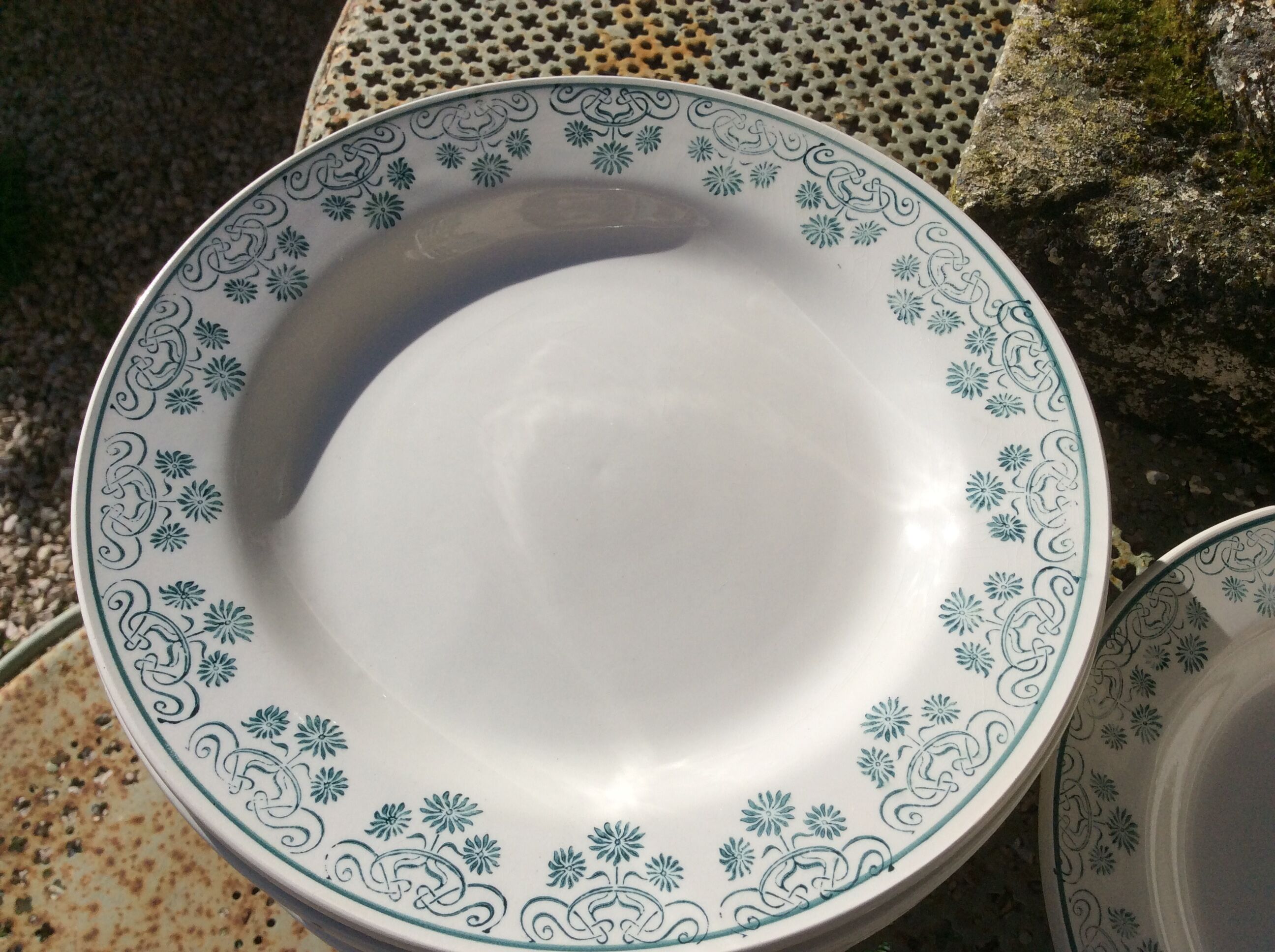 15 flat plates Digoin Sarregnemine
