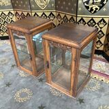 Pair of art deco showcases