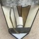 Stained glass wall lamp, Tiffany style, Art Deco design.