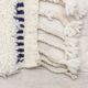 Minimalist Navy Wool Rug — Design with Greek Border