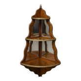 Rosewood corner display cabinet from the Napoléon III period.