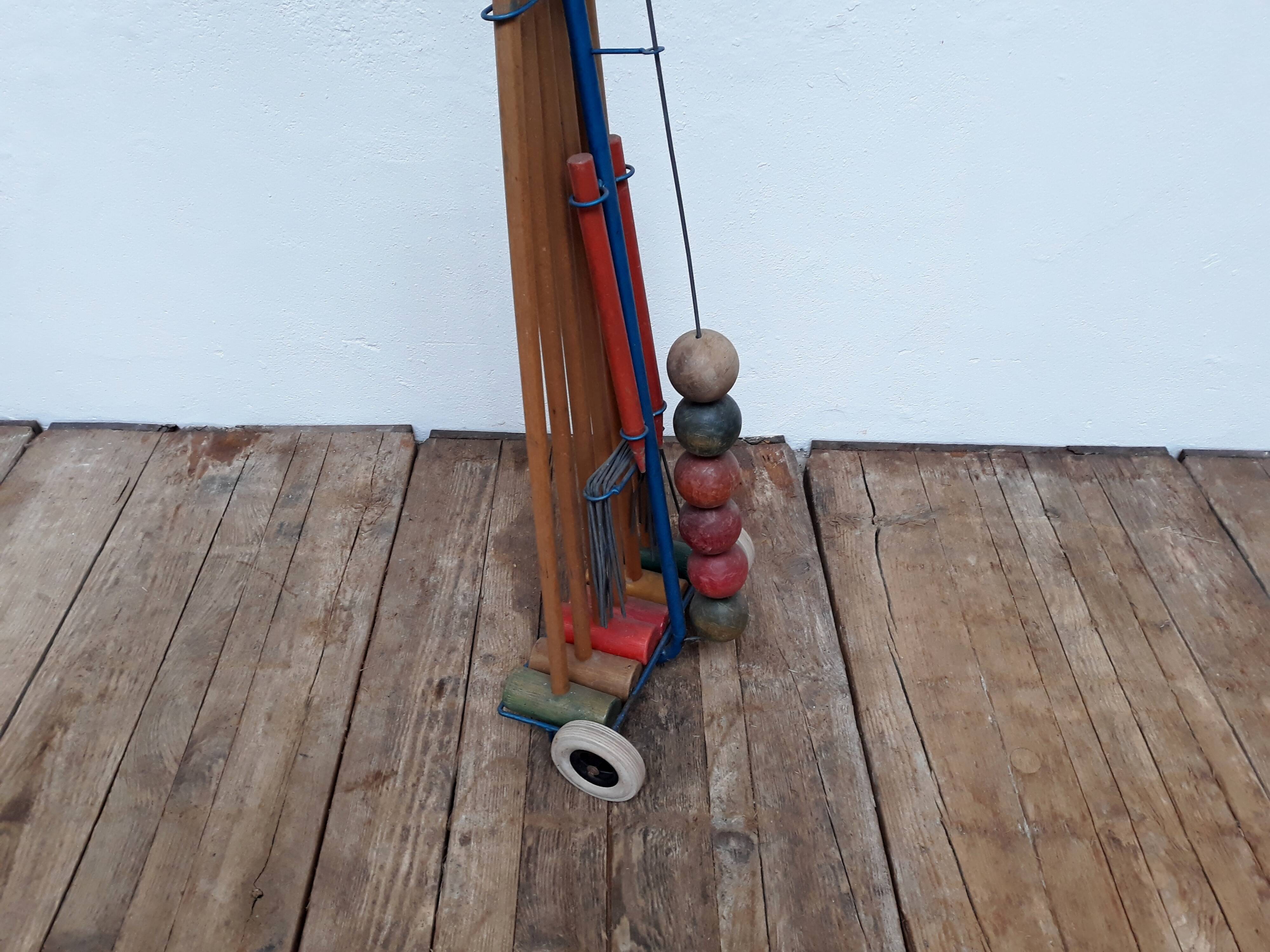 Vintage croquet set