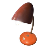 Lampe de bureau vintage orange – col flexible – années 50-60