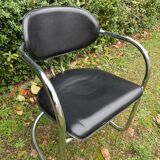 Set of 10 Italian design chairs from the 1970s by Effezeta